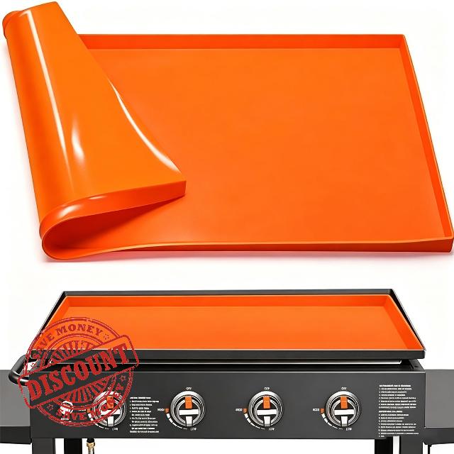 Upgraded 36" Silicone Griddle Cover Mat – Compatible with Blackstone- Full-Edge Protective Mat for 36 Inch Grill