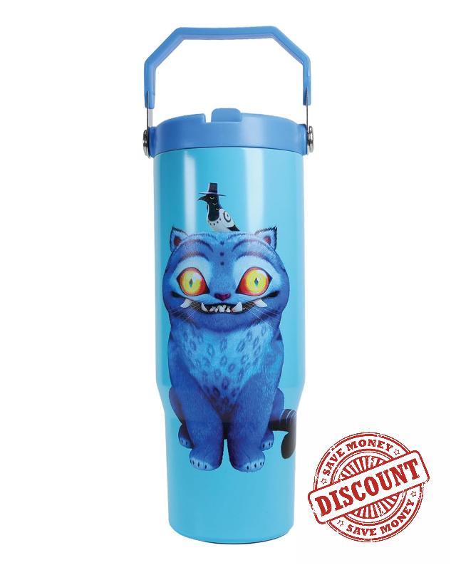 KPop Demon Hunters Derpy Plastic Tumbler with Handle