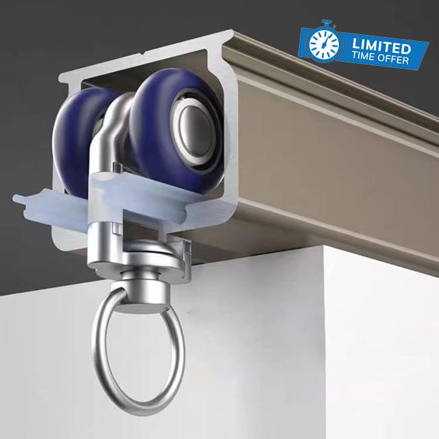 ZAQYCM Outdoor Gazebo Patio Door Sliding Curtain Track System