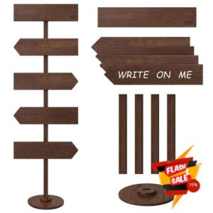 Wooden Directional Arrow Signs with Stakes