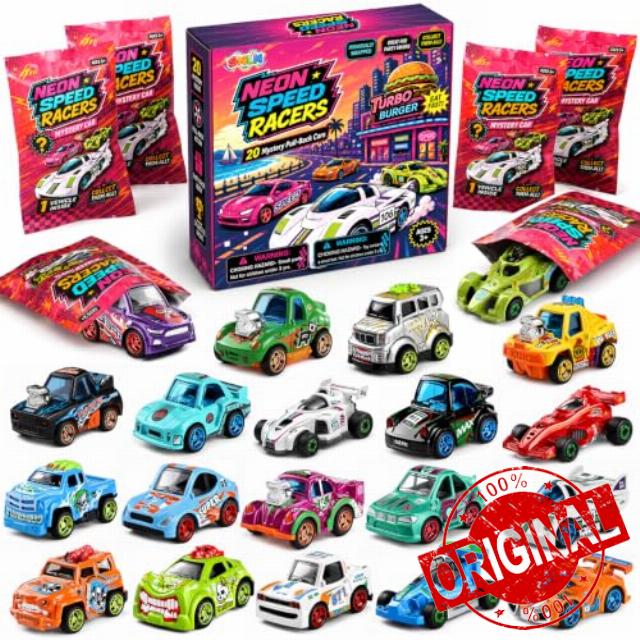 20 Pcs Pull Back Cars Toys with Blind Bags