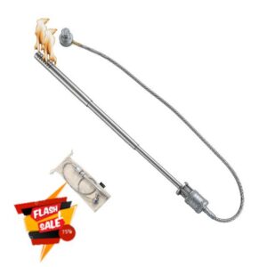 CAMPINGMOON Camping Gas Torch 2.2 FT Hose for Charcoal Grill Starter Igniter EN417 Lindal Valve Charcoal Master XD-6-NE