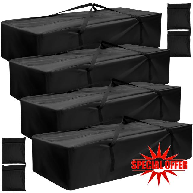 4PCS Extra Large Outdoor Cushion Storage Bag