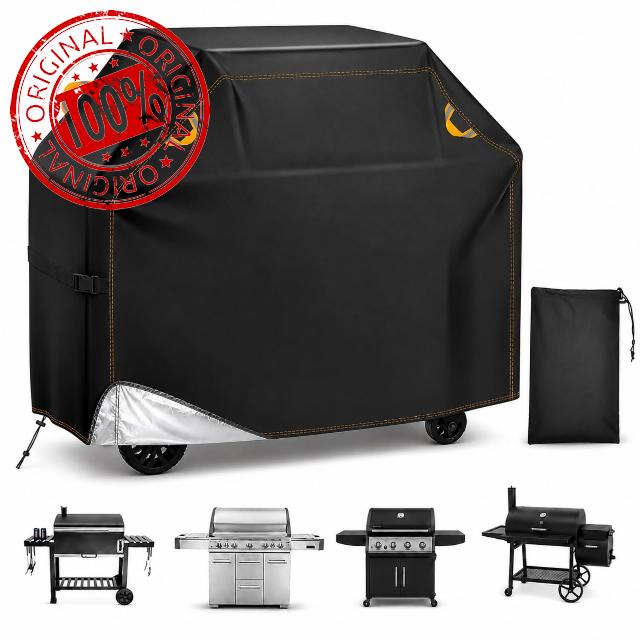 BBQ Gas Grill Cover for Outback Mercury 4 Burner 2026+                                                          210D Oxford | UV Waterproof | Windproof Straps | Drawstring Hem | Reflective Handles | Storage Bag | Outdoor Grill Protecto