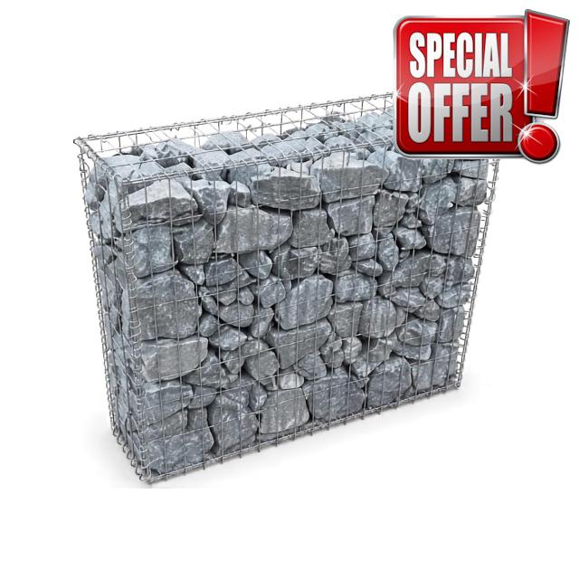Selections Large Gabion Mesh Cage Retaining Wall Basket (100 x 80 x 30cm)