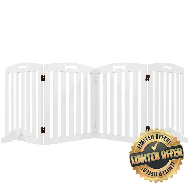PawHut Wooden Dog Gate