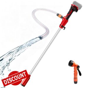 Cordless Stick Water Pump 50L/min Flow for Milwaukee 18V (NO Battery)                                                          Portable Sump Pump