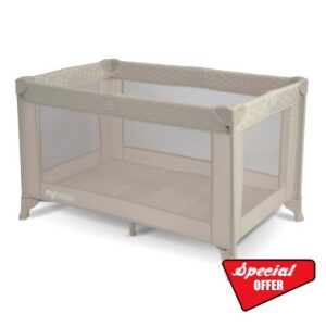 My Babiie MBTC1 Travel Cot - Ivory                                                          Lightweight