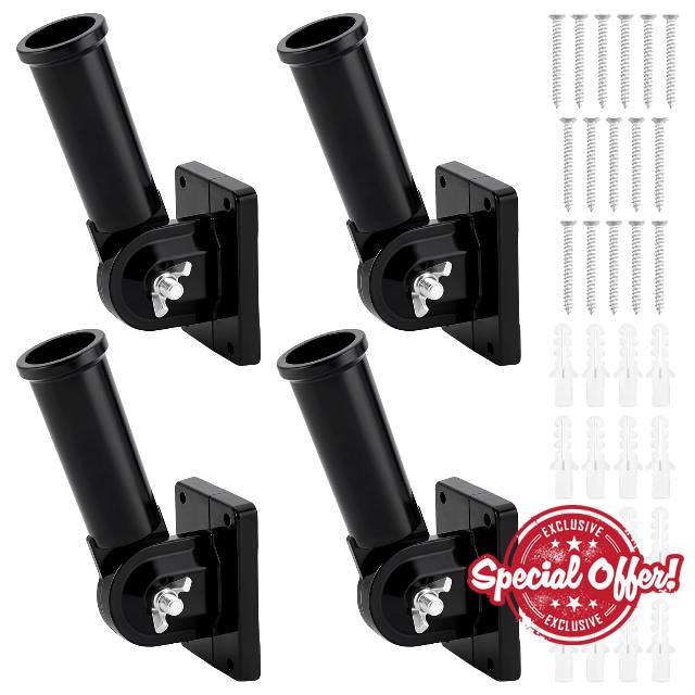 4Pcs Adjustable Flag Pole Holder