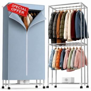 Feenao Heated Clothes Airer with Cover