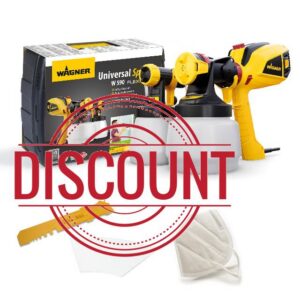 WAGNER Universal Sprayer W 590 FLEXiO - Electric Paint Sprayer for Wall & Ceiling/Wood & Metal paint - interior and exterior usage