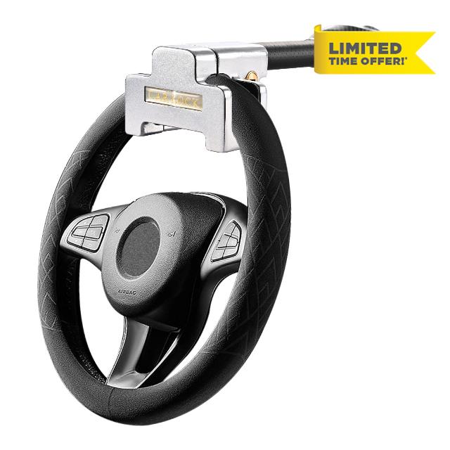 Steering Wheel Lock with 120dB Alarm