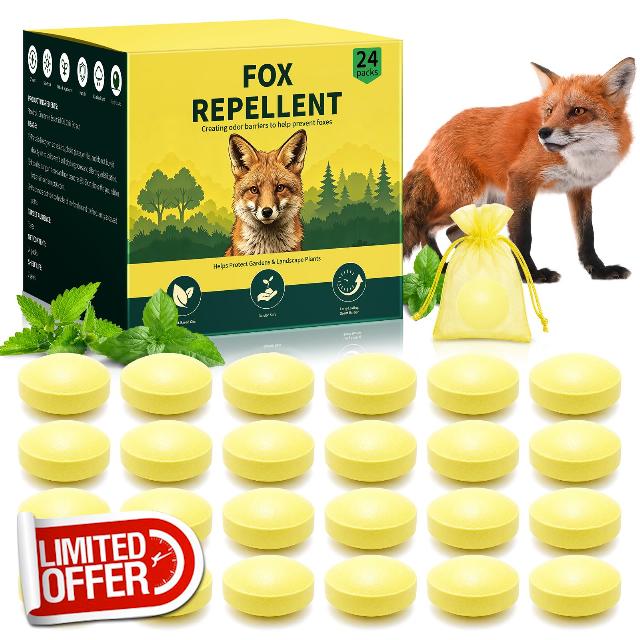Fox Deterrents for Gardens UK 24 Pack Natural Fox Repellent
