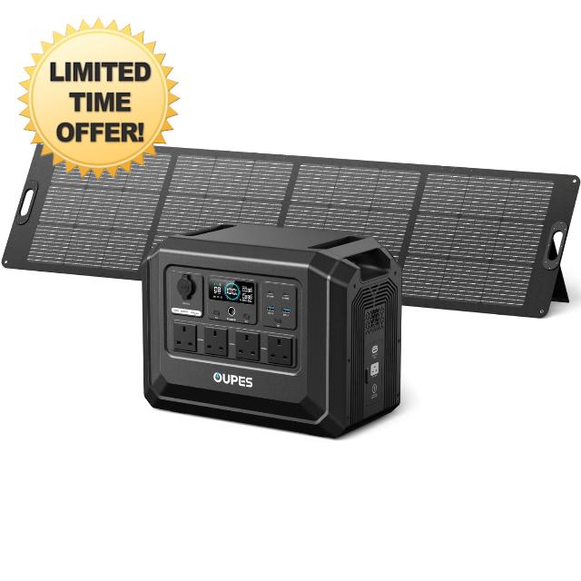 OUPES Mega 1 Lite Solar Generator with 240W Panel
