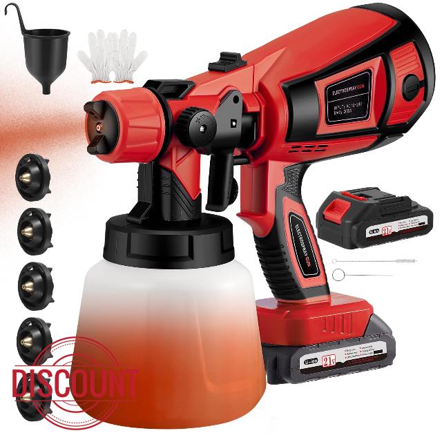 Fence Paint Sprayer with 21V Battery