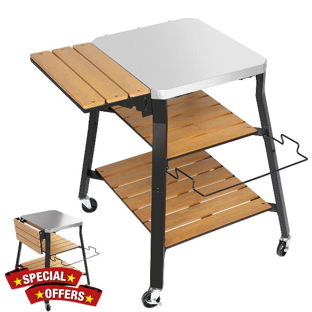QuliMetal Universal Portable Grill Cart