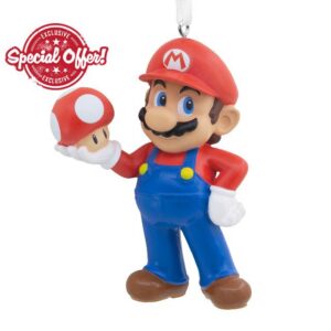 Hallmark Nintendo Super Mario with Super Mushroom Christmas Orname