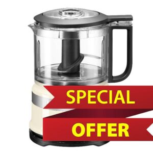 KitchenAid MINI FOOD CHOPPER 830ML - ALMOND CREAM 5KFC3516BAC