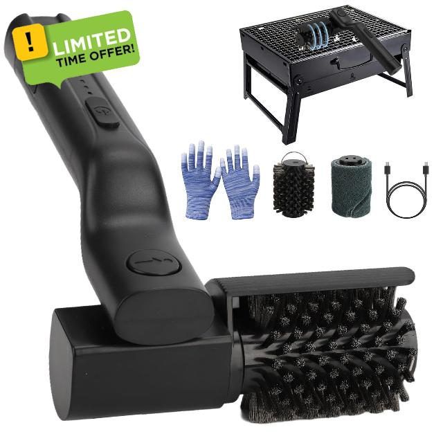 Cordless Rechargeable Electric Grill Brush