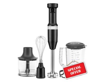 KitchenAid HAND BLENDER WITH ACCESSORIES - Matte black 5KHBV83BBM