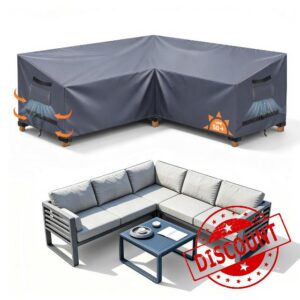 Garden L-Shape Furniture Corner Sofa Cover Waterproof