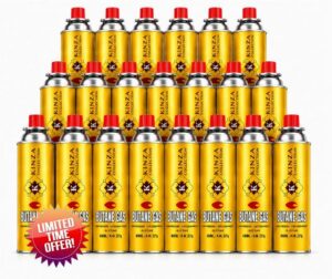 24 Pack Butane Gas Canisters 227g/400ml