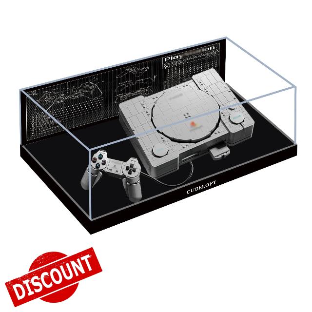 Acrylic Display Case for Lego 72306 Games Console Set (Back Spray A)                                                          Acrylic Display Case for Lego 72306 Games Console Set