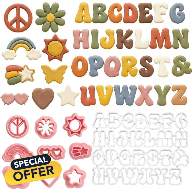 Alphabet Polymer Clay Cutter Set