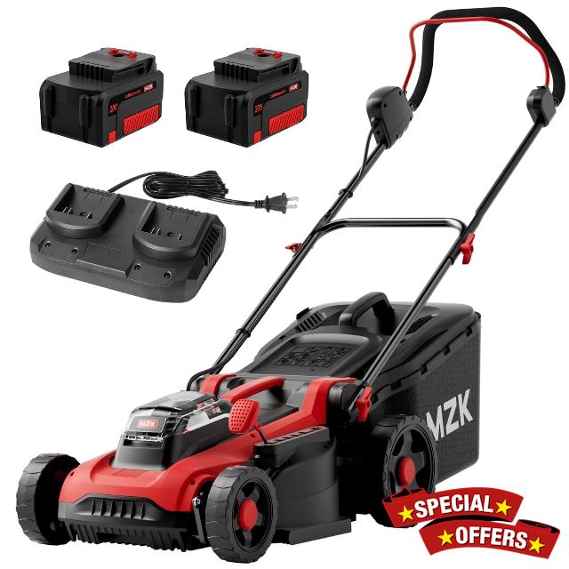 MZK 40V Cordless Lawnmower with Battery and Charger