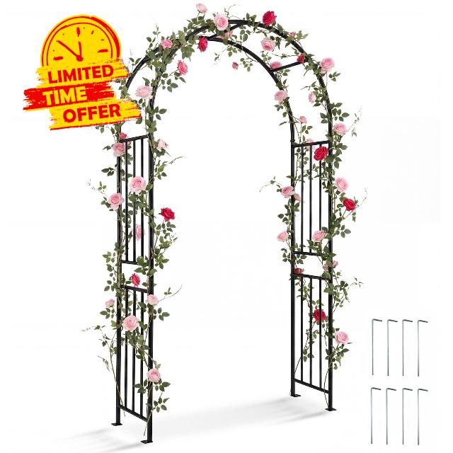 COSTWAY Metal Garden Arch