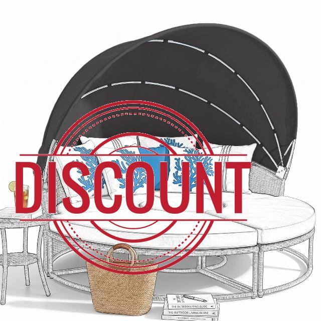 Replacement Canopy for Patio Round Daybed Applicable to Dia 160-180cm