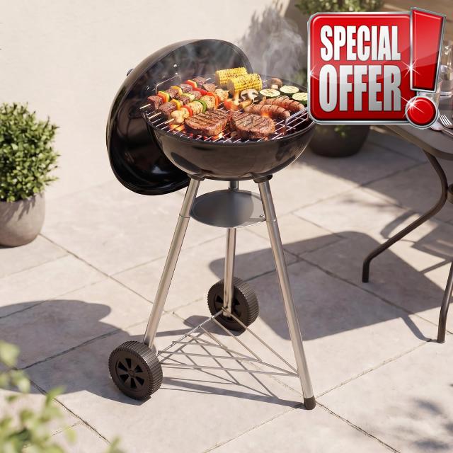 Aoxun 47 cm Kettle Charcoal BBQ