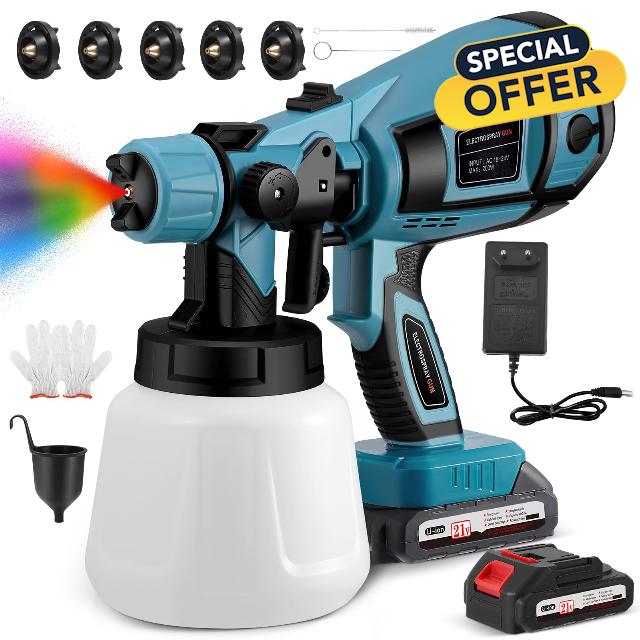 Fence Paint Sprayer with 21V Battery