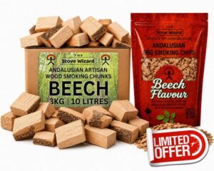 Beech Smoking Wood Chips & Chunks Bundle 3.4 + 10 Litres                                                          Clean mild hardwood smoke