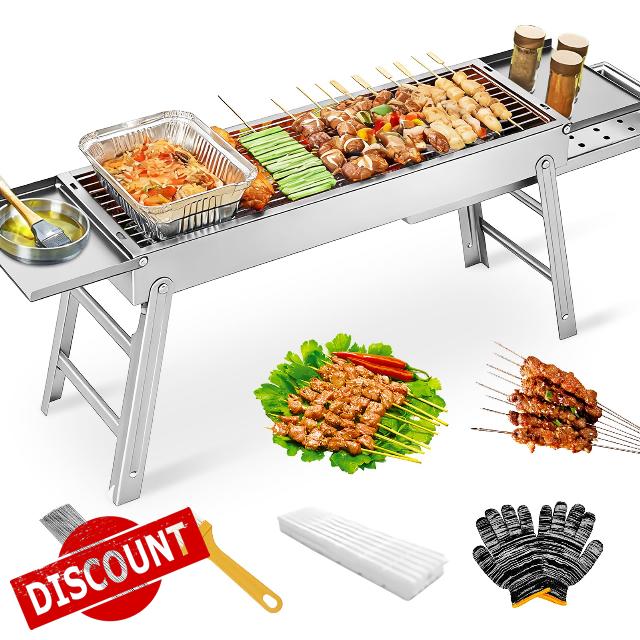 Portable Folding Charcoal BBQ Grill