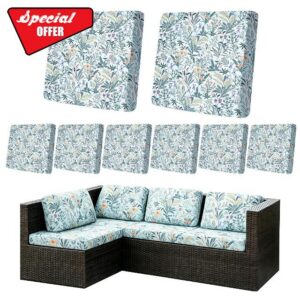 8Pcs Outdoor Patio Cushion Covers