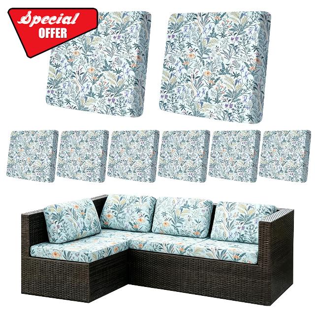 8Pcs Outdoor Patio Cushion Covers