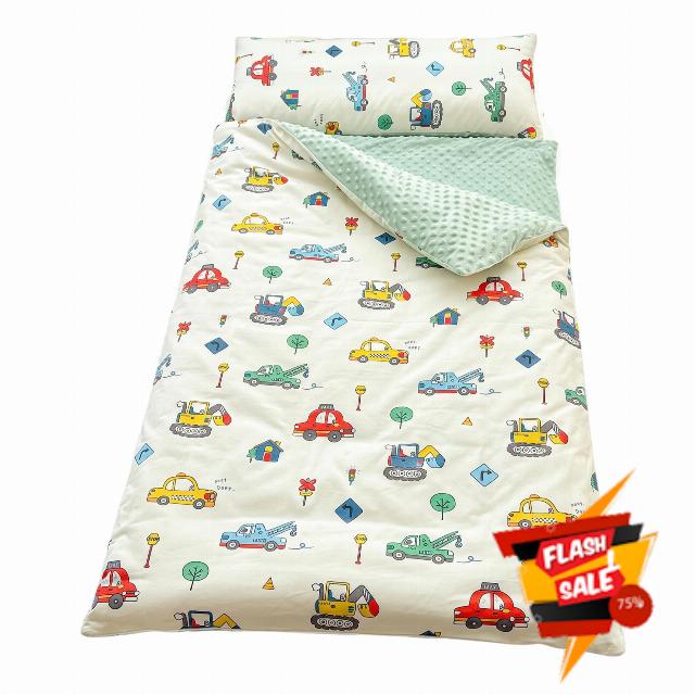 Toddler Nap Mat with Pillow and Blanket