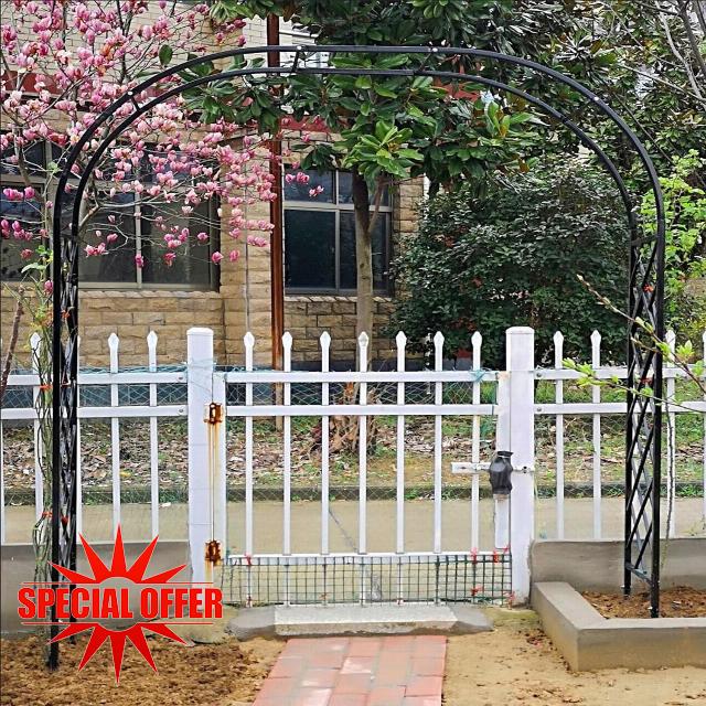Heavy Duty Steel Garden Arch Trellis for Climbing Plants