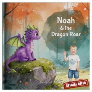Personalised Children's Story Book – Dragon Roar – Custom Name and Photo Hardcover
