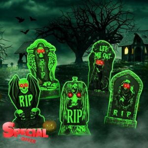 5 Pack Halloween Yard Signs