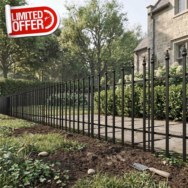 The Fellie Metal Garden Border Fence 81cm High