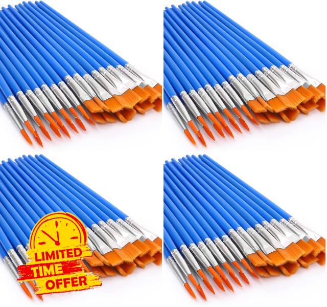 30 Pcs Paint Brushes