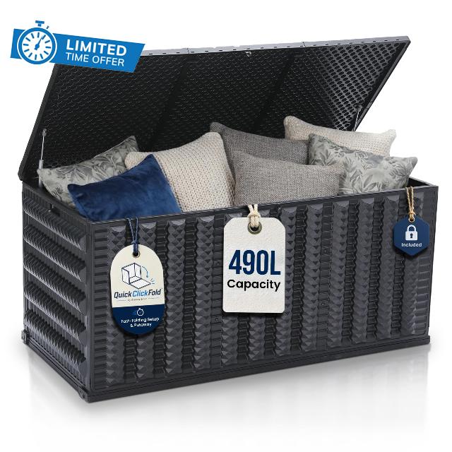 Olsen & Smith 490L Folding Garden Storage Box