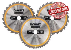 DEWALT CONSTRUCTION Circular Saw Blade Set
