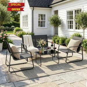 Gotland 4-Piece Garden Patio Furniture Set