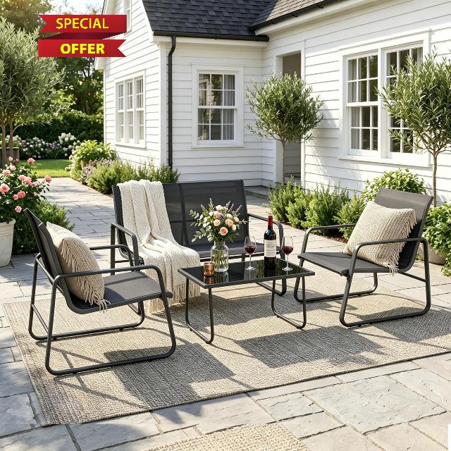 Gotland 4-Piece Garden Patio Furniture Set