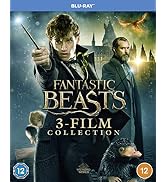 Text reads "Harry Potter - COMPLETE 8-FILM COLLECTION" with rating "12" badge. DVD/Blu-ray case featuring three young actors' faces against dark blue background.