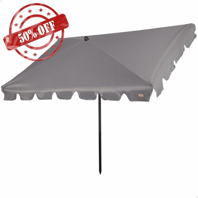AKTIVE Rectangular Parasol with Sun Protection