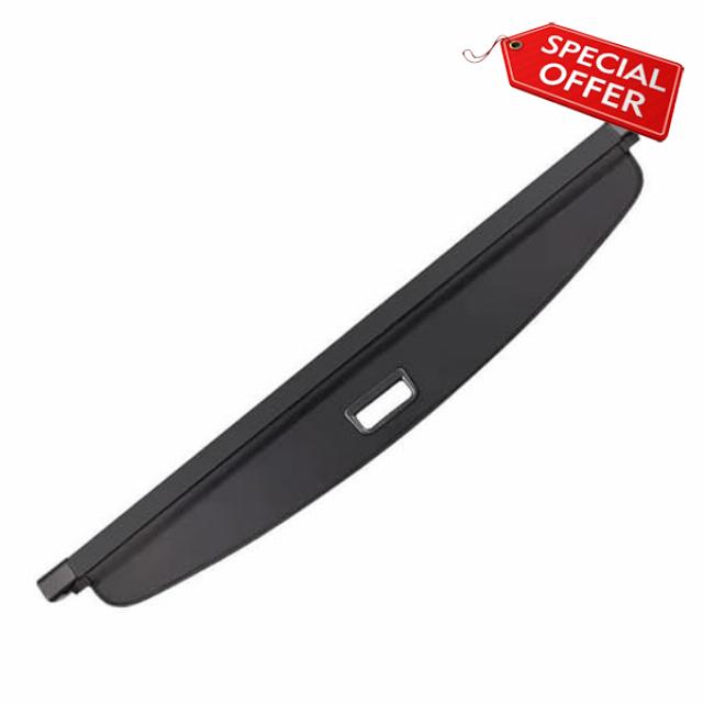 Rear Trunk Parcel Shelf For VW For Touran 2005-2015 Retractable Trunk Cargo Cover Black Waterproof Shield Privacy Accessories Sturdy Boot Cover(Canvas)